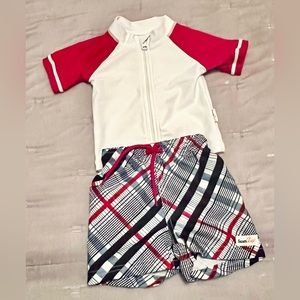 SwimZip Baby Boy UV Sun Protective Rash Guard Swimsuit Set